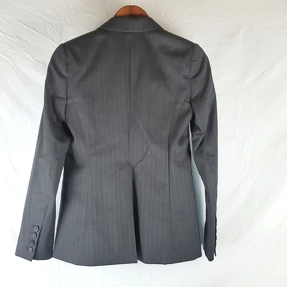 Theory Gabe Gray‎ Pinstripe Wool Blazer